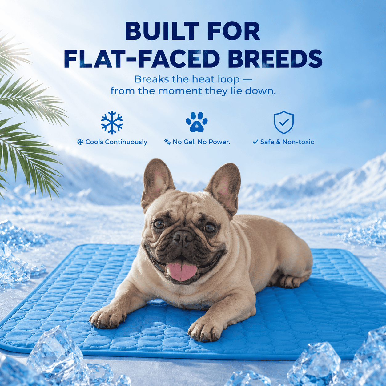 ChillNest™ Cooling Mat - For French Bulldogs, Pugs & Flat-Faced Breeds